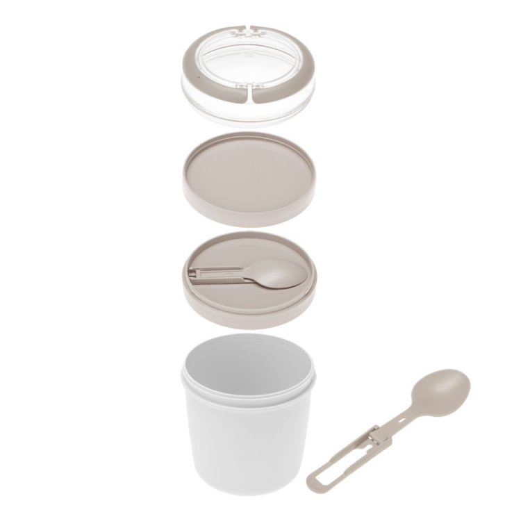 Pojemnik na jogurt musli z łyżeczką 650ml RAVI